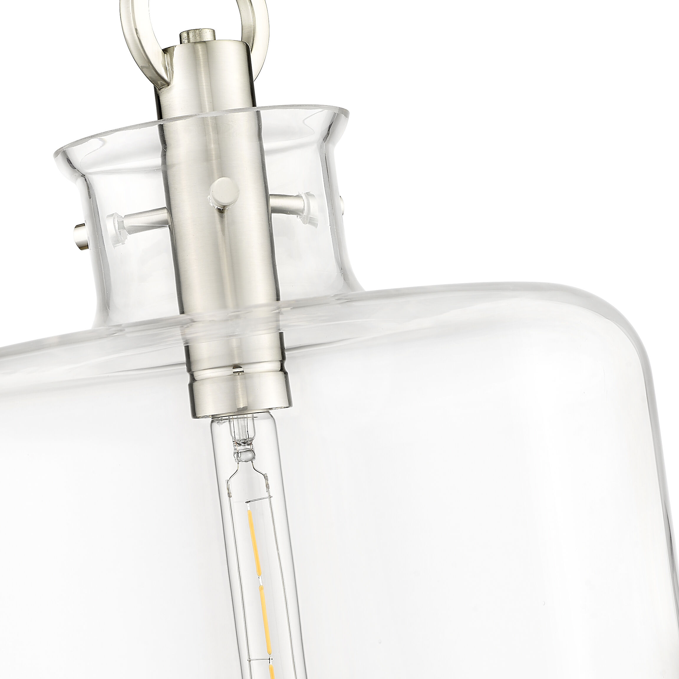 Hayloft 1 Light 14.2 inch Brushed Nickel Pendant Ceiling Light